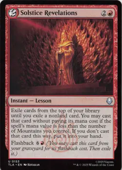 Solstice Revelations U Avatar: The Last Airbender 153 NM MTG - Image 1