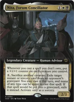 Nita Forum Conciliator Extended Art R Secrets of Strixhaven 354 NM MTG - Image 1
