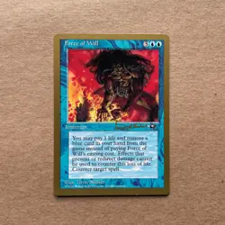 MTG Force of Will NM 1997 World Championships Magic The Gathering - Image 1
