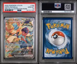 2025 POKEMON JTG EN-JOURNEY TOGETHER #186 HOP'S ZACIAN EX PSA 10 - Image 3