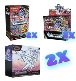 CHAOS RISING Pokemon Center ETB’s x2 + Booster Box + Booster Bundle x2 Presale - Image 1