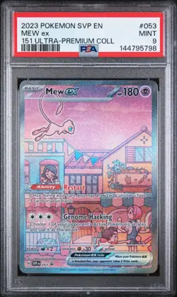 PSA 9 2023 POKEMON SVP EN-SV PROMO 053 MEW EX 151 ULTRA PREMIUM COLLECTION - Image 1
