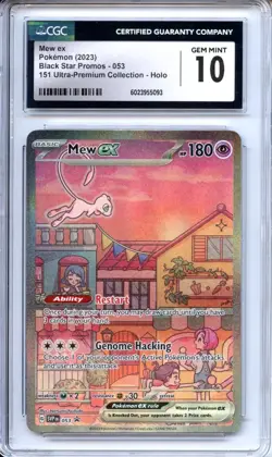 🔥2023 Pokemon Mew ex 151 Ultra Premium Collection SVP 053 CGC 10 Gem Mint!!🔥 - Image 1