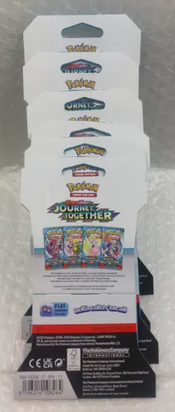 Pokemon TCG: Scarlet Violet Journey Together Sleeved Booster 6 Pack Bundle - Image 2