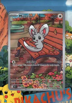 Pokemon TCG Minccino 152/086 Holo Illustration Rare Black Bolt NM/M - Image 1