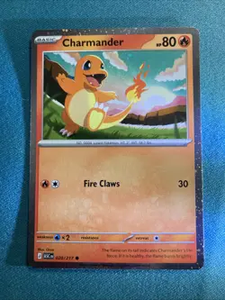 Charmander 020/217 – Cosmos Holo SWIRL – Ascended Heroes Promo – NM Pokemon TCG - Image 1