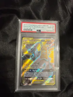 Pokemon Pikachu & Zekrom GX Tag Team (Full Art) 162/181 Sm-Team Up Holo PSA 10 - Image 1