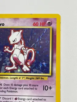 *** Pokemon TCG WOTC Mewtwo Holo Rare 10/102 English Unlimited HP - Image 3