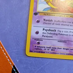 Abra 49/82 1st edition Team Rocket Pokemon WOTC Vintage…………(1st Edition)……………….. - Image 4