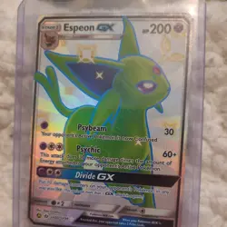 Pokemon TCG Espeon GX Full Art Rare SV60/SV94 Shiny Variant Hidden Fates - Image 1