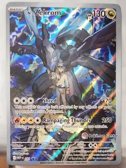 N’s Zekrom 031 Black Star Promo Pokemon Center Stamped NM Ascended Heroes Mega - Image 2