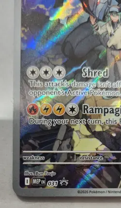 N’s Zekrom 031 Black Star Promo Pokemon Center Stamped NM Ascended Heroes Mega - Image 5