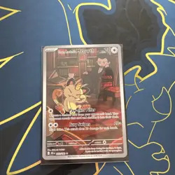 Team Rocket’s Meowth 203/182 | Destined Rivals | Near Mint - Pokemon TCG - Image 1