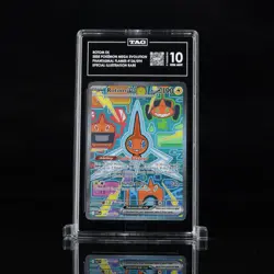 2025 POKEMON MEGA EVOLUTION #126/094 Rotom Ex Phantasmal Flames SIR TAG 10 - Image 3