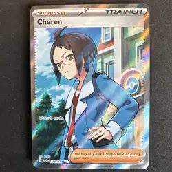 Pokemon TCG Ascended Heroes Set Cheren 258/217 Full Art Secret Rare - Image 1