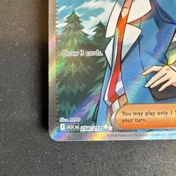 Pokemon TCG Ascended Heroes Set Cheren 258/217 Full Art Secret Rare - Image 4
