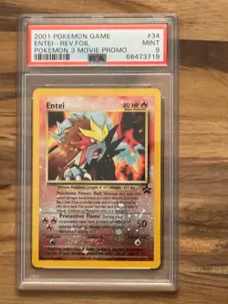 Pokemon Black Star ENTEI League Promo PSA 9 PSA # 68473719 - Image 2