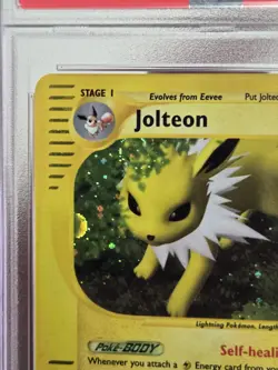 2003 POKEMON SKYRIDGE #H12 JOLTEON HOLO H12/H32 PSA 8 *SWIRL* - Image 3