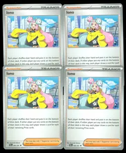 4x Iono 185/193 x4 - Paldea Evolved - Pokemon TCG - Playset - NM - Image 1