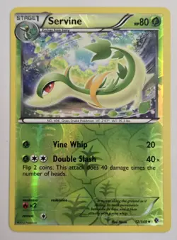 Pokemon SERVINE 12/149 Reverse Holo Boundaries Crossed - Near Mint 🍒 - Image 2