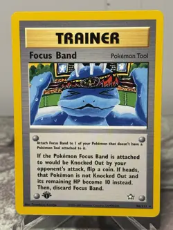 Focus Band - 1st Edition - 86/111 Neo Genesis - Pokemon TCG - 2000 - NM - Image 1