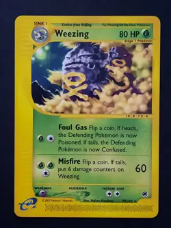 Pokemon Weezing Expedition Base Set [Lightly Played] e-Reader 70/165 - Image 1