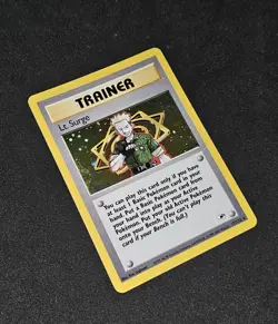 Pokemon Lt. Surge Gym Heroes 16/132 Holo Rare EN Trainer - Image 1
