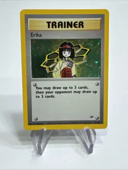Pokemon MP TCG Gym Heroes HOLO Erika Trainer 16/132 - Image 1