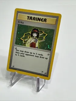 Pokemon MP TCG Gym Heroes HOLO Erika Trainer 16/132 - Image 4