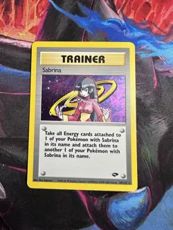 Pokemon Sabrina Trainer Gym Challenge Set 20/132 Holo Rare LP- NM Condition - Image 3