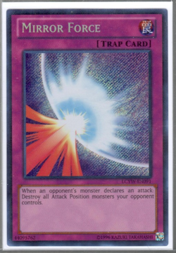 Yugioh - Mirror Force - 1st LCYW-EN091 - Secret Rare - NM - Image 1