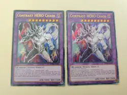2x Contrast HERO Chaos SDHS-EN041 Ultra Rare Unlimited/1st Ed LP/HP - Image 1