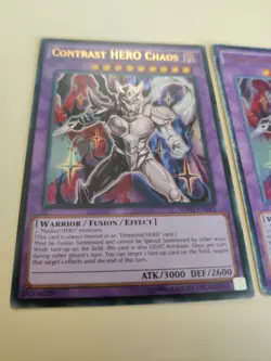 2x Contrast HERO Chaos SDHS-EN041 Ultra Rare Unlimited/1st Ed LP/HP - Image 2