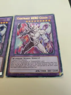 2x Contrast HERO Chaos SDHS-EN041 Ultra Rare Unlimited/1st Ed LP/HP - Image 3