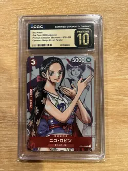 Nico Robin One Piece Promo ST01-008 25th Anniversary CGC 10 Pristine Japanese - Image 1