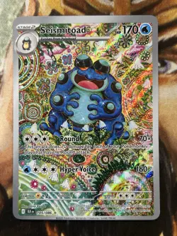 Seismitoad 105/086 IR Pokemon Black Bolt English Holo - Pack Fresh NM 🔥 - Image 1