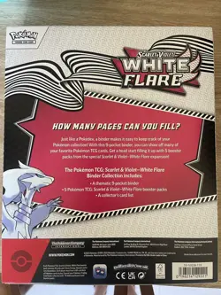 White Flare Binder Collection Pokemon ( IN HAND) - Image 2