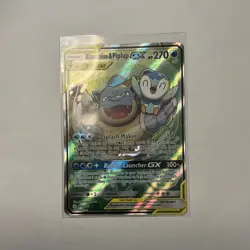 The Pokemon Company Blastoise & Piplup GX TAG TEAM Alt Full Art Holo 215/236 - Image 2