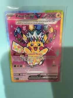 Pokemon TCG Pikachu ex 277/217 Ascended Heroes SIR Special Illustration Rare - Image 1