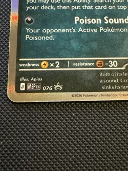 Crobat MEP 076 - Prerelease Stamped Promo - Pokemon TCG: Chaos Rising - Image 5