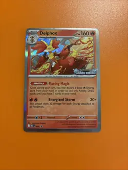 Delphox MEP 074 - Prerelease Stamped Promo - Pokemon TCG: Chaos Rising - NM - Image 1