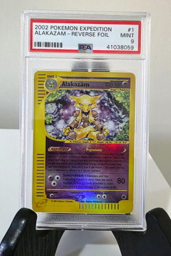 PSA 9 MINT - Alakazam Expedition Reverse Foil -Rare- #1 2003 Pokemon Expedition - Image 1