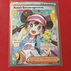 Pokemon TCG Rosa's Encouragement Trainer Supporter Foil 123/088 POR EN English - Image 1