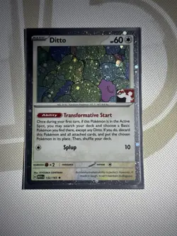 Ditto 132/165 Cosmos Holo Prize Pack Stamped Series 6 Pokemon TCG - Image 1
