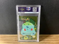 2000 Topps Pokemon TV Animation Bulbasaur Clear Cut #PC2 PSA 9 MINT - Image 2
