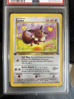 1999 POKEMON JUNGLE 1ST EDITION #51 EEVEE PSA 9 - Image 2