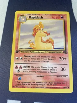 Pokemon TCG Rapidash 44/64 Uncommon Jungle 1st Edition MP - Image 1