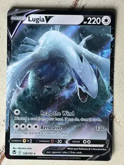Pokemon TCG Lugia V 138/195 Silver Tempest NM - Image 1