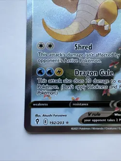 Pokemon TCG Dragonite V 192/203 Evolving Skies Alt Art Holo MINT 💎 Con10der - Image 4