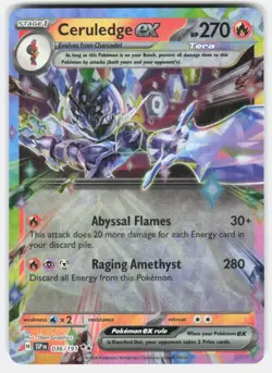 CERULEDGE EX 036/191 DOUBLE RARE SURGING SPARKS POKEMON HOLO NM/M - Image 1